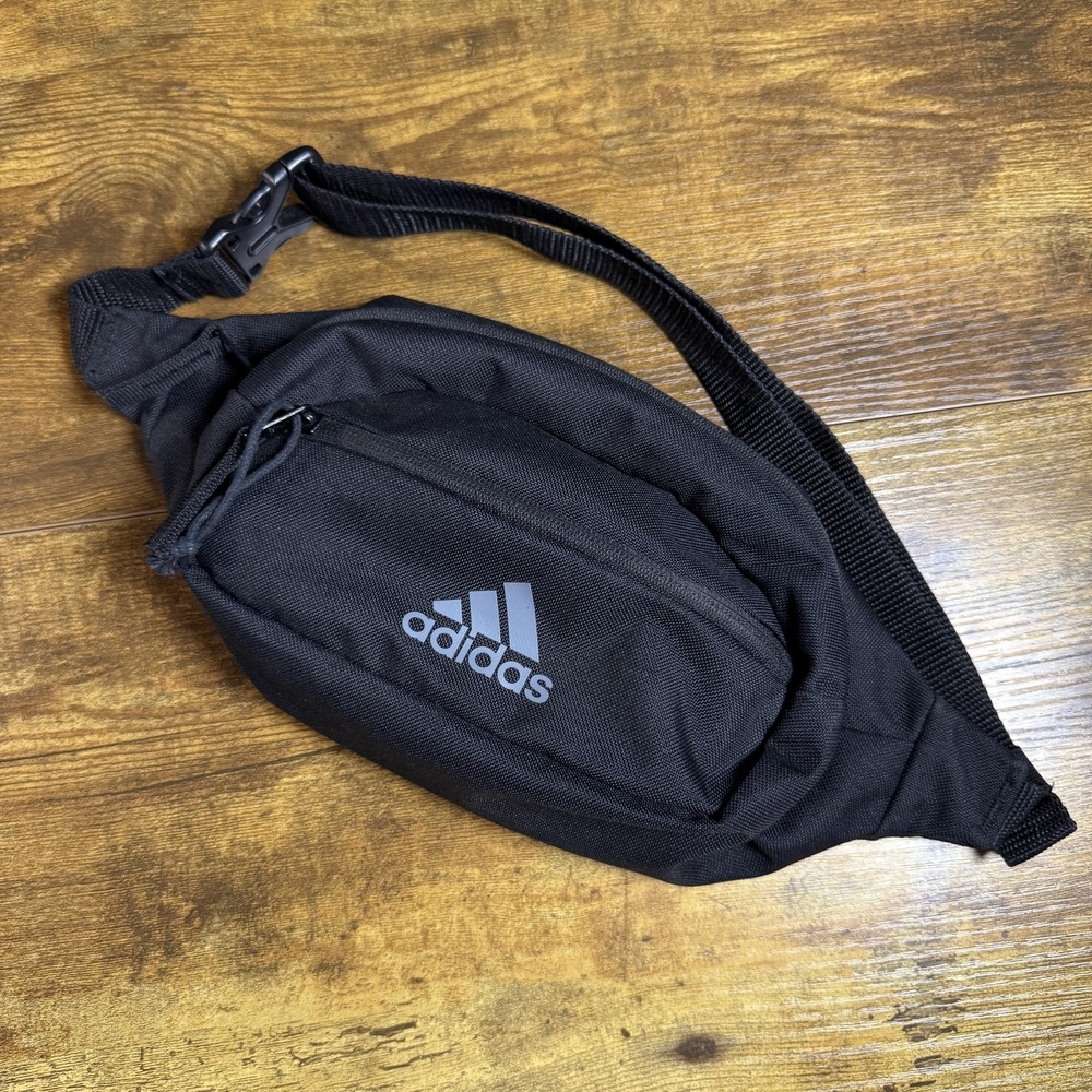 Adidas Essentials Logo GV6555 Black Recycled Polyester‎ Belt Bag Fanny OS